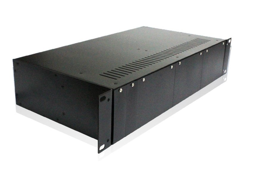 14-slots rack-mount fiber optic transceiver — view 2