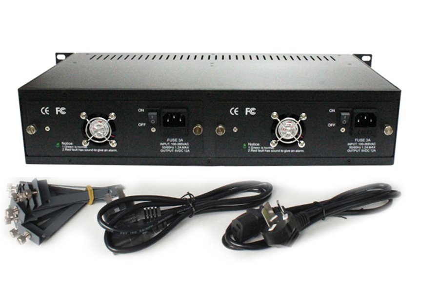 14-slots rack-mount fiber optic transceiver — view 3