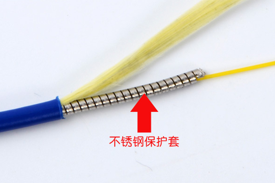 Armored fiber optic patchcord — view 2