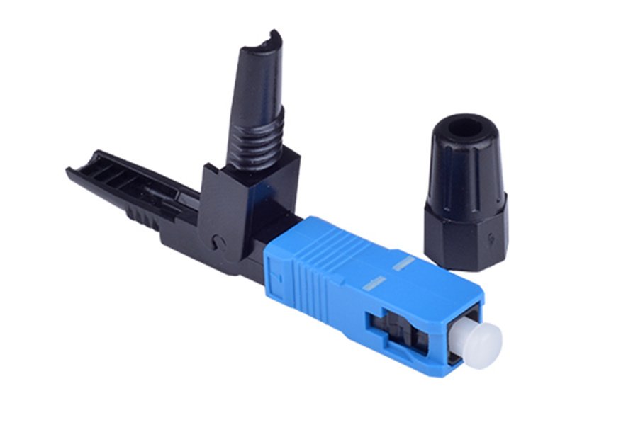 Embedded SC fiber quick connector — view 3
