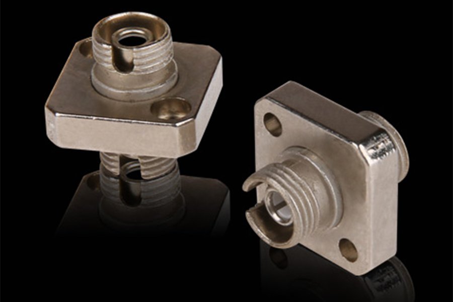 FC type fiber optic adapter — view 2