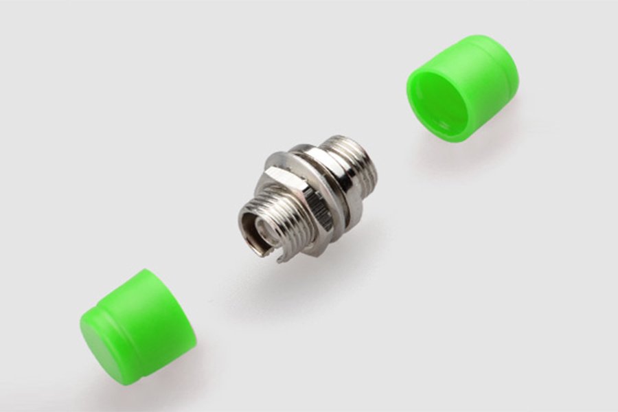 FC type fiber optic adapter — view 3
