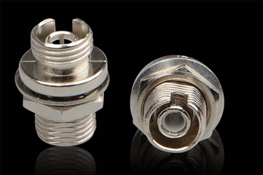 FC type fiber optic adapter — view 4