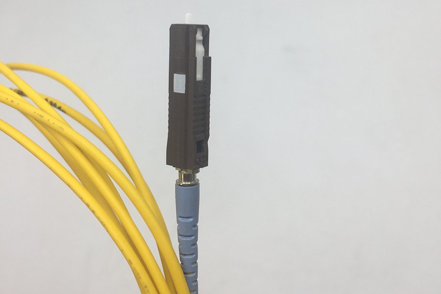 MU type fiber optic connector — view 3