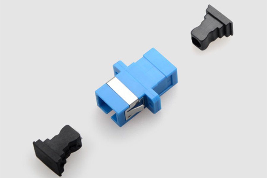 SC type fiber optic adapter — view 2