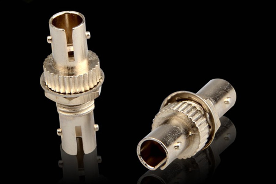 ST type fiber optic adapter — view 3