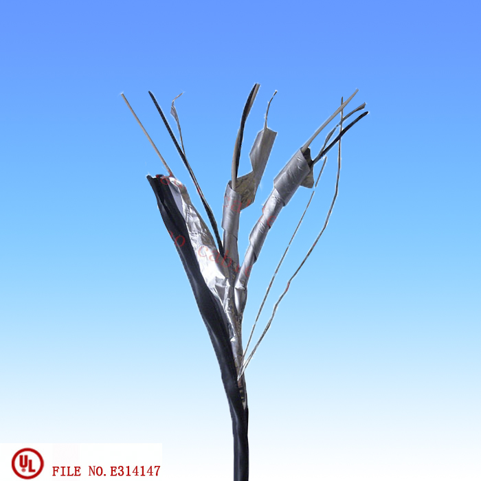 Type Irrigation cable copper conductor PVC inner jacket PE insulated aluminum shield PE outer jacket