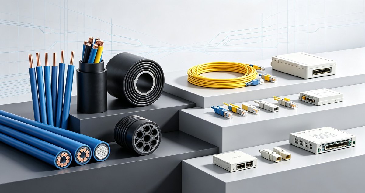 VOYCROSS product lineup: wire and cable and optical communication products